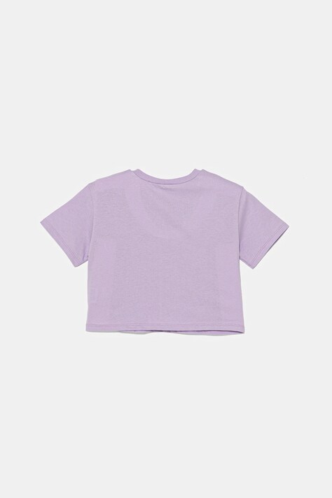 Дитяча бавовняна футболка United Colors of Benetton — SS25-TSG0MO, фіолетовий — фото 2