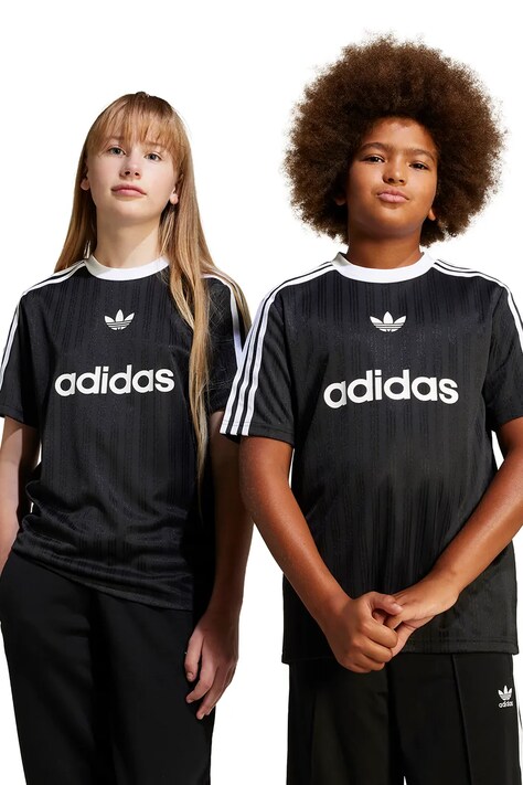 Παιδικό μπλουζάκι adidas Originals χρώμα: μαύρο, JC7309