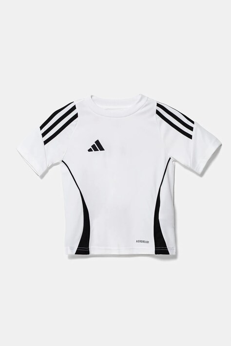 adidas Performance tricou copii culoarea alb, cu imprimeu, IS1033