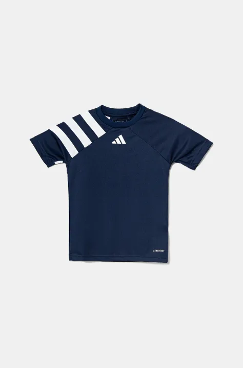 adidas Performance t-shirt dziecięcy kolor granatowy z nadrukiem IT5657