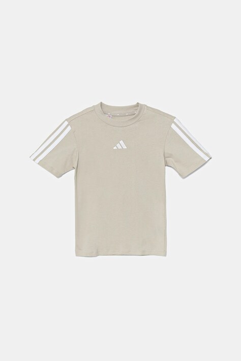 Dětské bavlněné tričko adidas béžová barva, JN7995