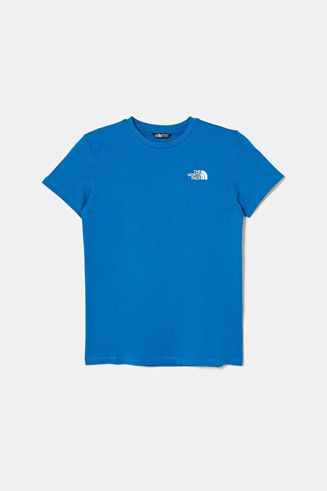 Παιδικό μπλουζάκι The North Face TEEN S/S SIMPLE DOME TEE χρώμα: μπλε, NF0A8DRPT4S1