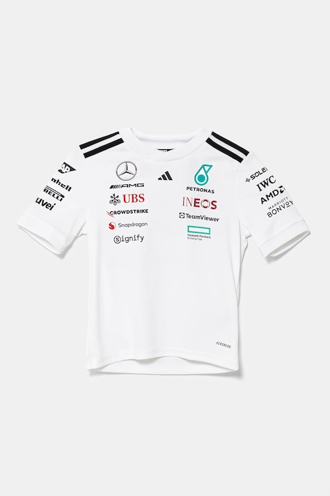 Detské tričko adidas Performance MER DR biela farba, s potlačou, JX5803