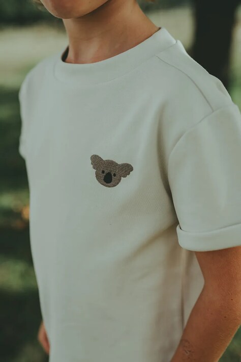 Dětské bavlněné tričko Donsje Jarne T-shirt Koala béžová barva, 4081802