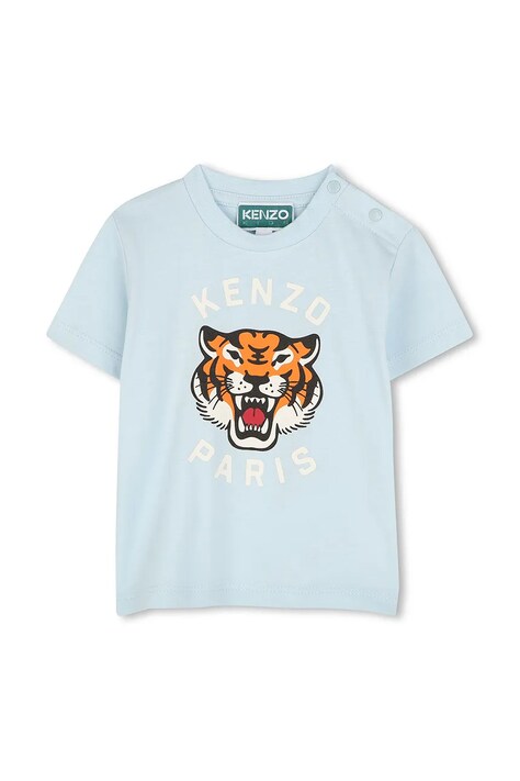 Detské bavlnené tričko Kenzo Kids s potlačou, K60977