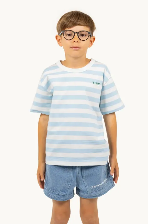 Tinycottons gyerek pamut póló STRIPES TEE mintás, SS25-111