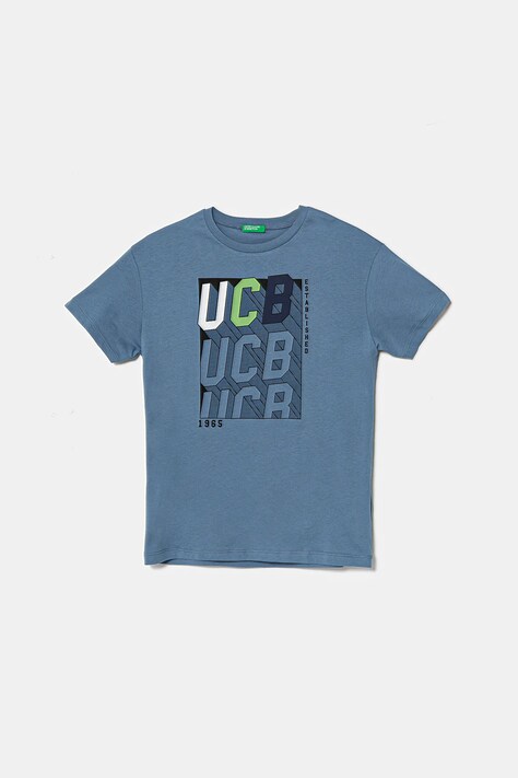 Detské bavlnené tričko United Colors of Benetton s potlačou, 3I1XC10N3