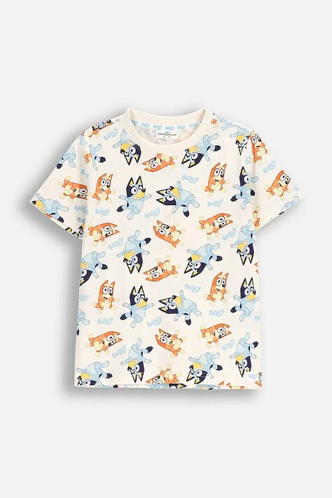 Coccodrillo tricou de bumbac pentru copii culoarea bej, cu imprimeu, LICENCE BOY