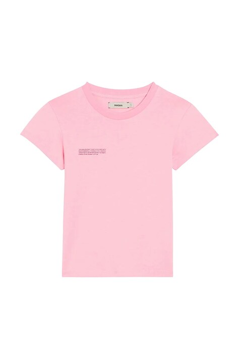 Pangaia tricou KIDS' 365 MIDWEIGHT T-SHIRT culoarea roz, 10000430