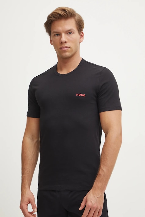 HUGO t-shirt bawełniany 3-pack kolor multicolor z nadrukiem 50532811