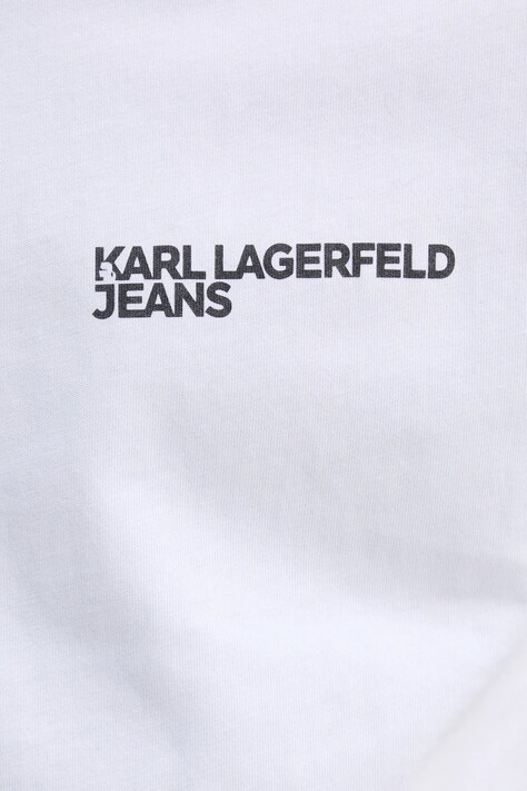 Karl Lagerfeld Jeans футболка чоловіча бавовняна — SS25-TSM02L, білий — фото 4