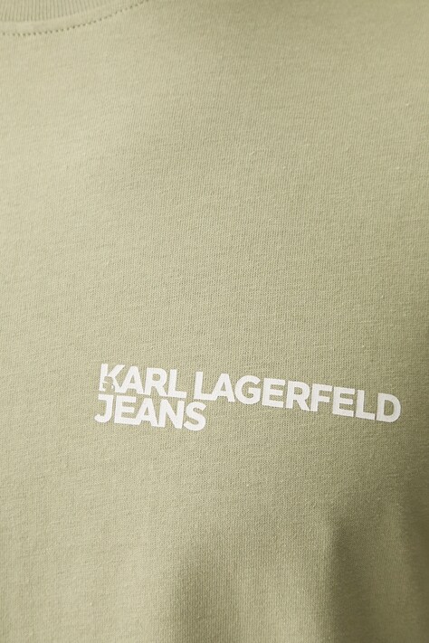 Karl Lagerfeld Jeans футболка чоловіча бавовняна — SS25-TSM02L, зелений — фото 5