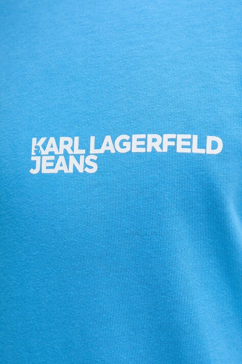 Karl Lagerfeld Jeans футболка чоловіча бавовняна — SS25-TSM02L, блакитний — фото 5
