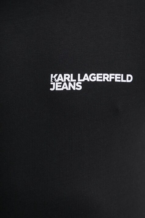 Karl Lagerfeld Jeans футболка чоловіча бавовняна — SS25-TSM02L, чорний — фото 5