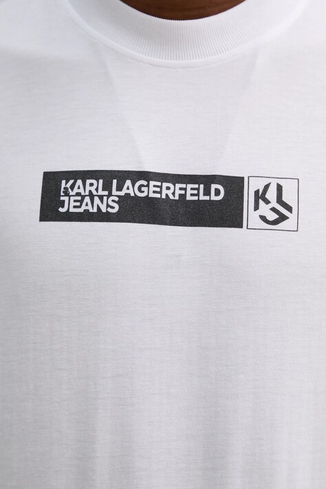 Karl Lagerfeld Jeans футболка чоловіча з бавовною — SS25-TSM02N, білий — фото 5