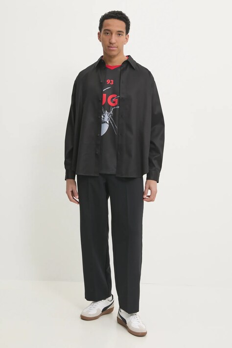 HUGO tricou barbati, culoarea negru, cu imprimeu, 50531299