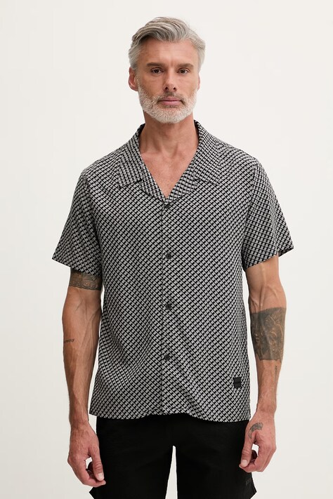 BOSS plážová košeľa pánska Beach Shirt sivá 50535793