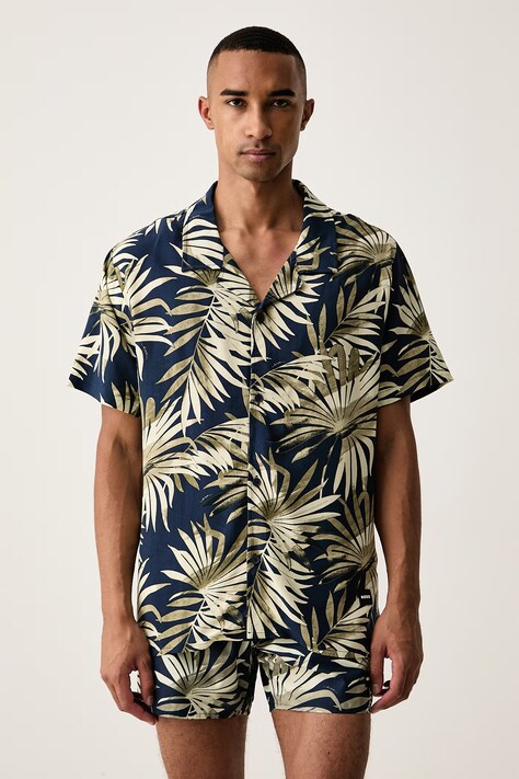 BOSS plážová košeľa pánska Beach Shirt béžová 50535793