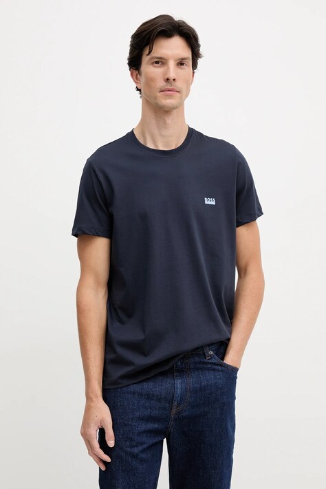 BOSS tricou din bumbac culoarea negru, uni, 50531401