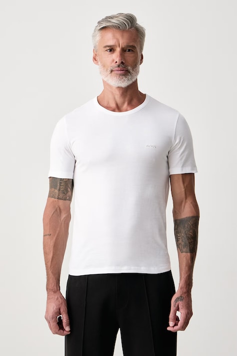 BOSS T-shirt férfi pamut TShirtRN 3P Classic 3-as csomag piros 50532468