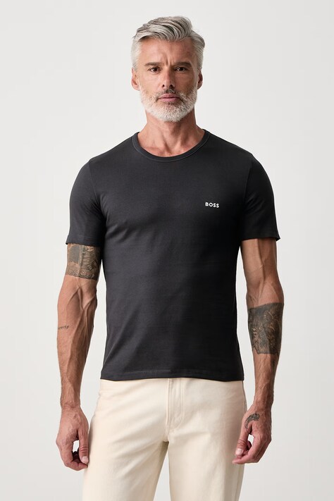 BOSS T-shirt męski bawełniany TShirtRN 3P Classic 3-pack niebieski 50532468