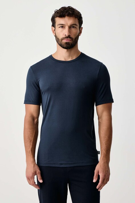 BOSS футболка чоловіча з віскозою TShirt RN 3P Bamboo 3 шт — SS25-TSM03Z, темно-синій — фото 7