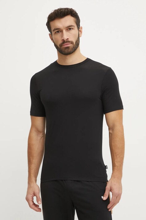 BOSS tricou 3-pack bărbați, culoarea negru, uni, 50534019
