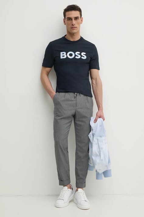 Бавовняна футболка BOSS — фото 2