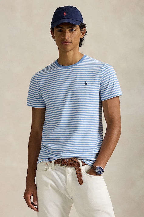 Pamučna majica Polo Ralph Lauren s uzorkom, 710956828