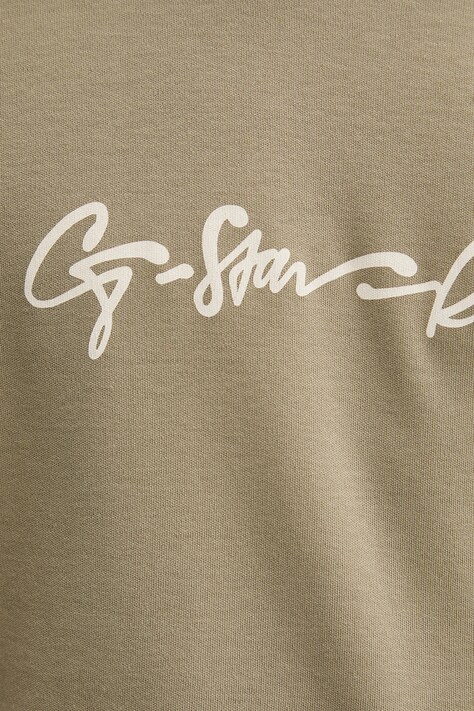 Бавовняна футболка G-Star — SS25-TSM06I, зелений — фото 5