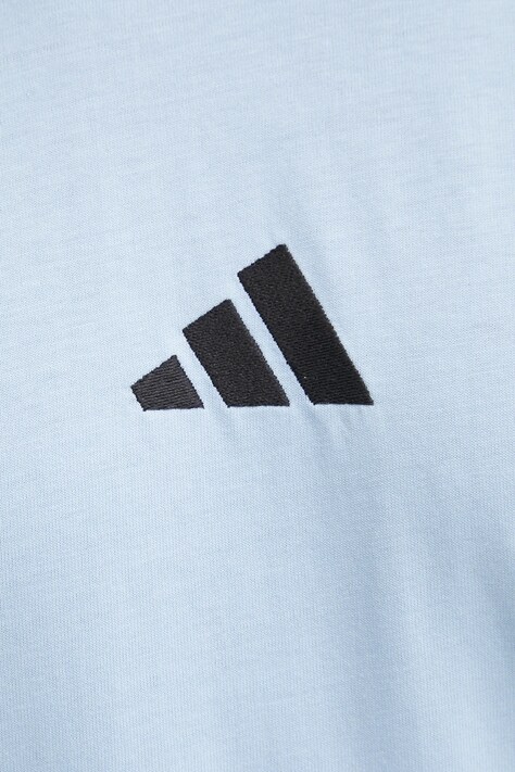 Бавовняна футболка adidas Essential — SS25-TSM086, блакитний — фото 5