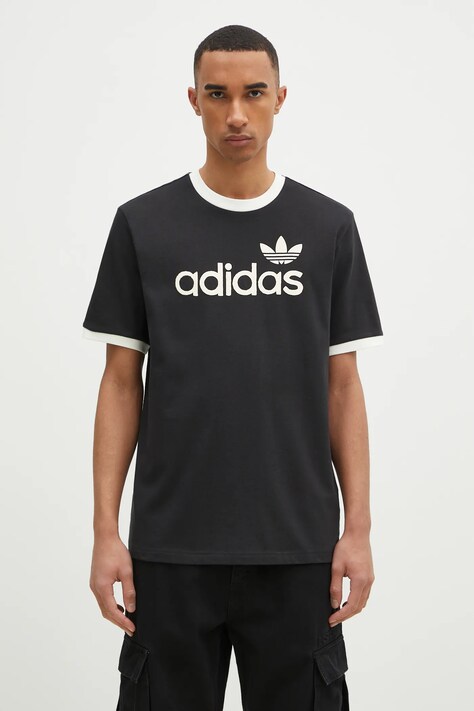 adidas Originals t-shirt bawełniany SIMPLE TEE męski kolor czarny z nadrukiem JC8372