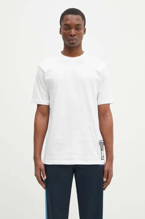 adidas Originals t-shirt in cotone Adibreak uomo colore bianco JD4195