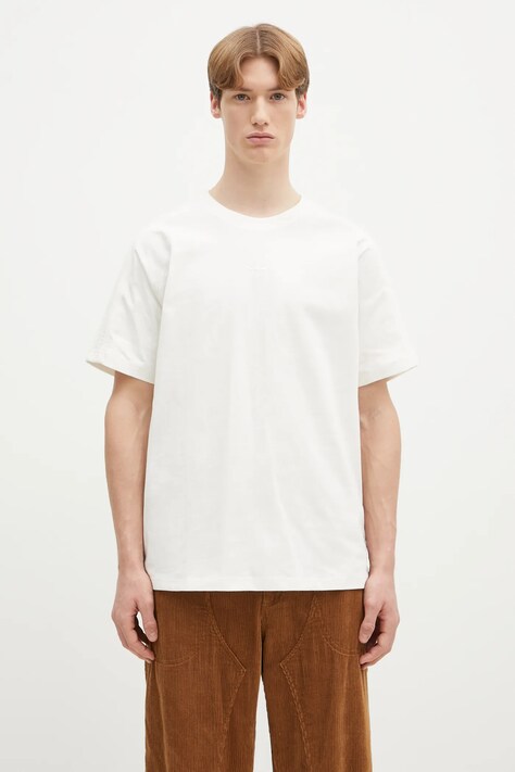 adidas Originals t-shirt bawełniany Essential męski kolor biały gładki JD3278