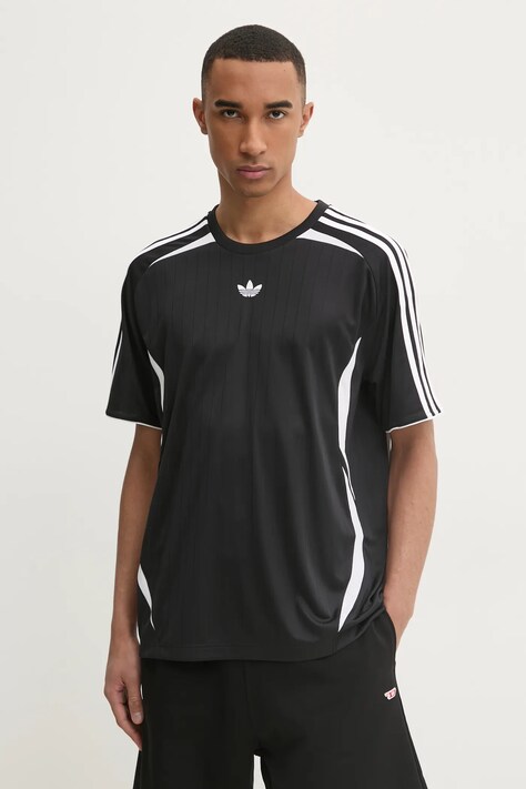 adidas Originals tricou Teamgeist bărbați, culoarea negru, cu imprimeu, JC6229