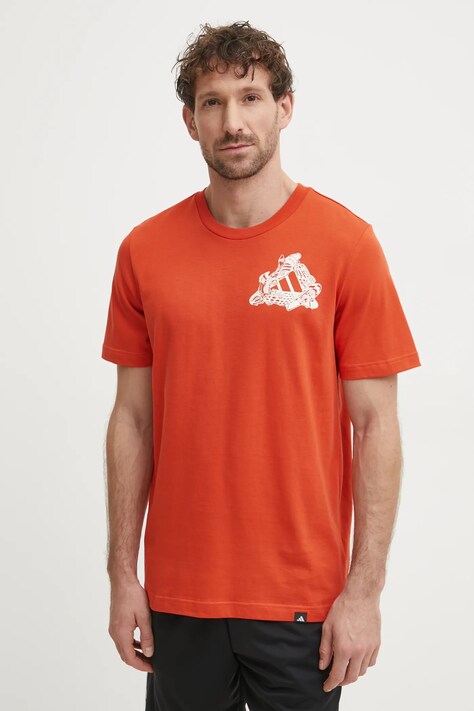 adidas Performance t-shirt Fun Kicks uomo colore arancione JD8212