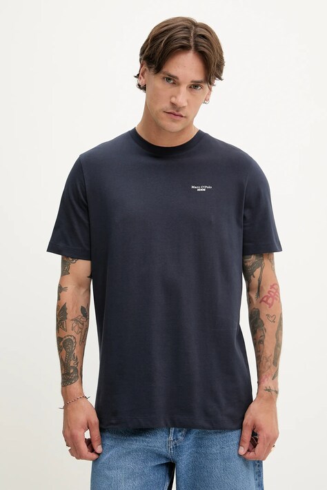 Bavlněné tričko Marc O'Polo 2-pack pánské, modrá barva, 5000006181