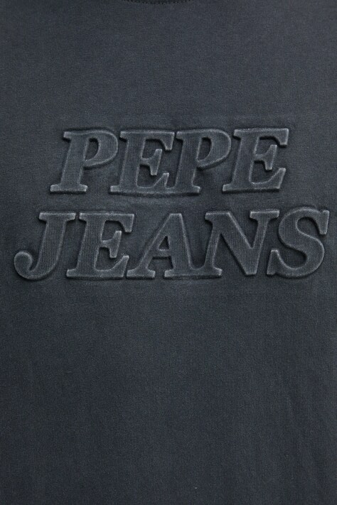 Бавовняна футболка Pepe Jeans DARIUS TEE — SS25-TSM0FK, чорний — фото 5