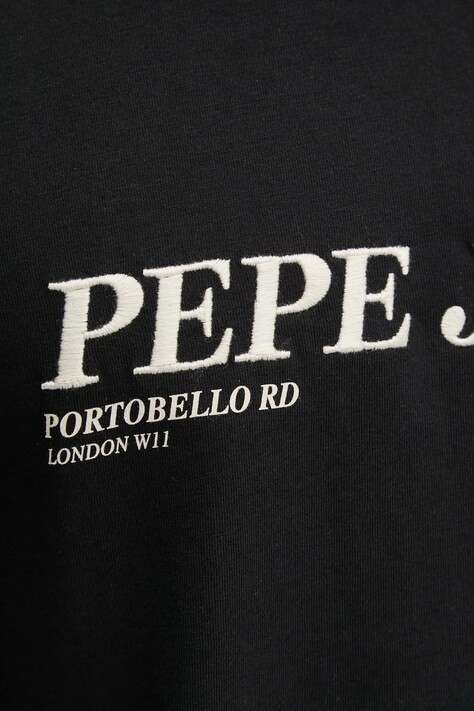 Бавовняна футболка Pepe Jeans DYLAN TEE — SS25-TSM0FN, чорний — фото 5