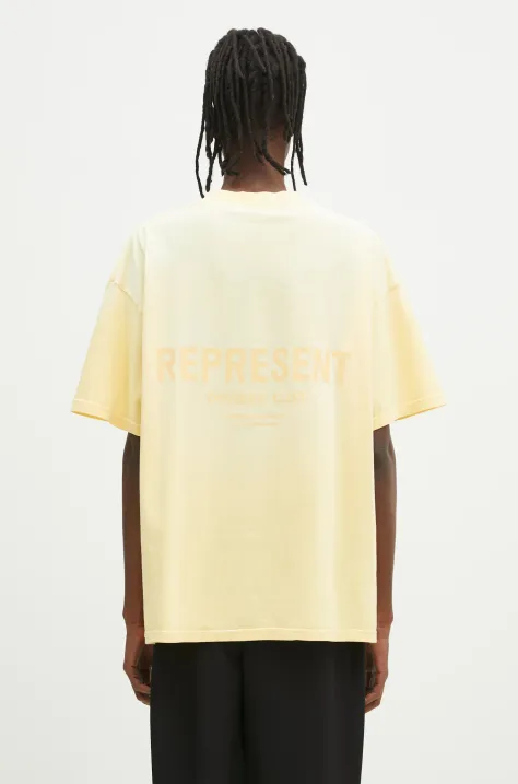 Represent t-shirt in cotone Owners Club uomo colore giallo OCM41114.32