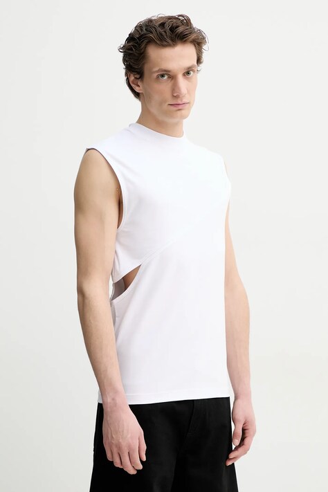 Heliot Emil tricou culoarea alb, SS25_M_09_136_WHT02