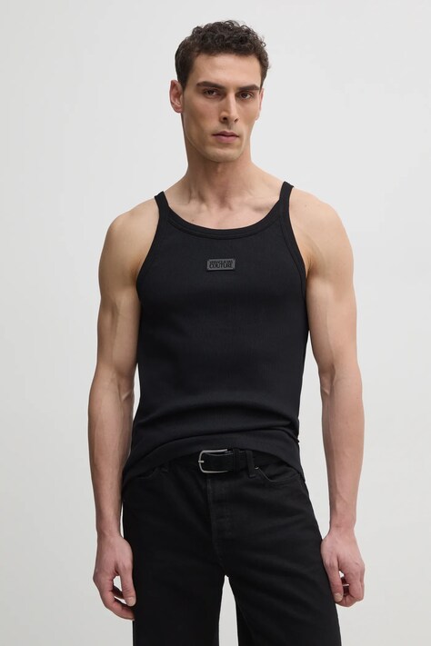 Versace Jeans Couture tricou culoarea negru, 78GAH614 J0198
