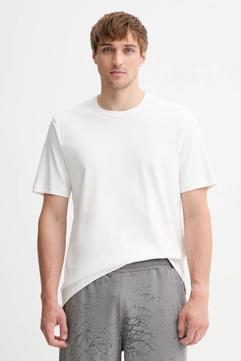 Diesel t-shirt T-ADJUST-SLITS-R17 T-SHIRT męski kolor biały gładki A16672.0AIJU