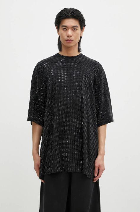 VETEMENTS t-shirt in cotone Iced-Out Oversized uomo colore nero UA66TR900B