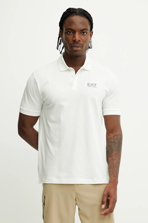 Поло EA7 Emporio Armani цвет бежевый однотонное AF10373.7M000182
