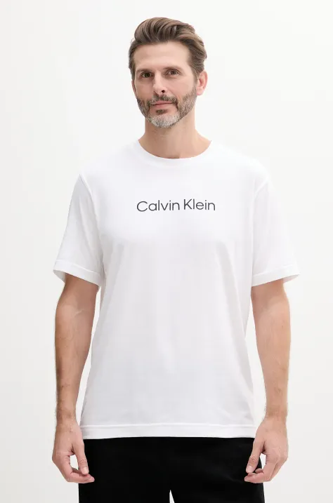 Calvin Klein Performance t-shirt męski kolor biały z aplikacją LVGMS5K182