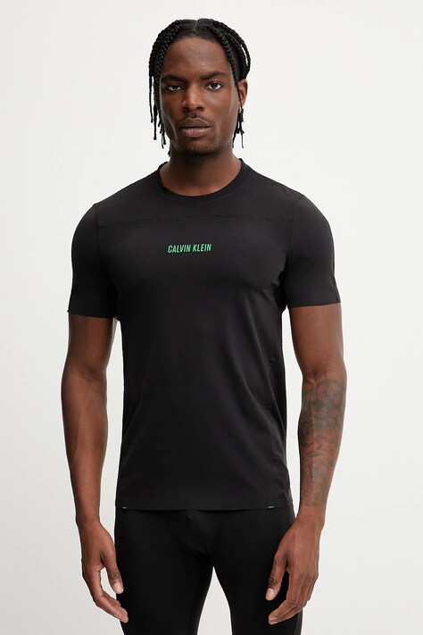 Calvin Klein Performance tricou de antrenament culoarea negru, cu imprimeu, LVGMS5K188