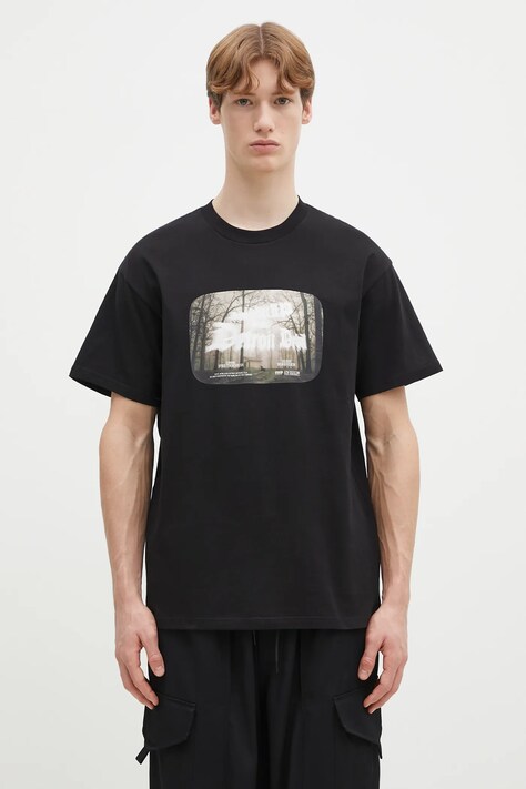 Памучна тениска Carhartt WIP Greatest Flicks в черно с принт I034393.89XX
