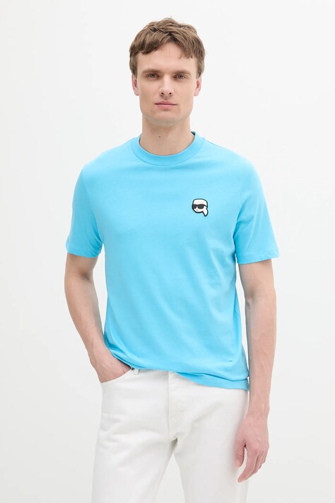 Karl Lagerfeld tricou din bumbac uni, 552224.755710