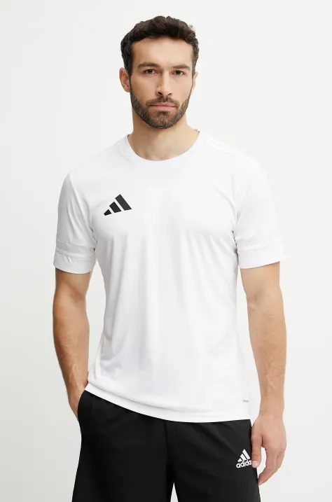 adidas Performance t-shirt treningowy Squad 25 kolor biały gładki JG5834